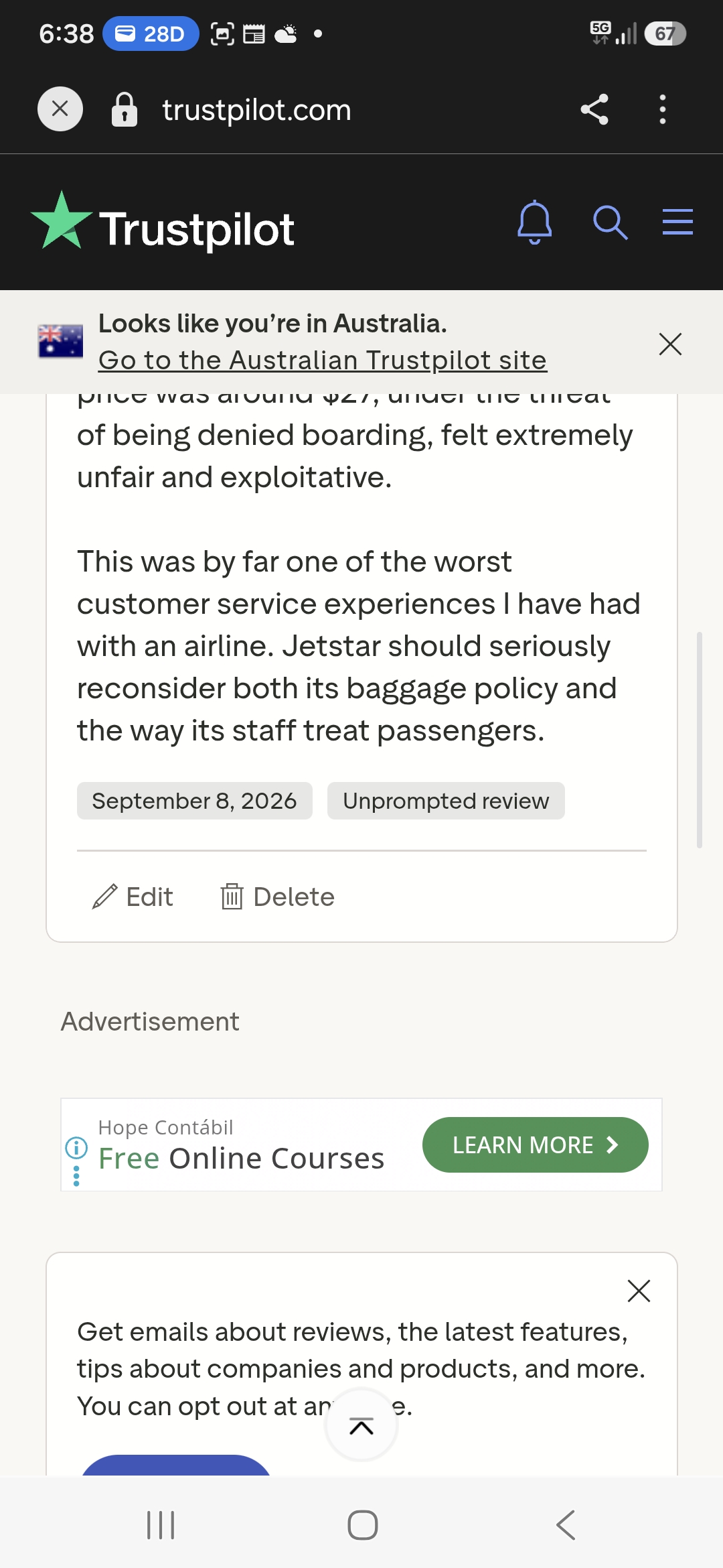 Jetstar economy class review: by Saeed Aligholi